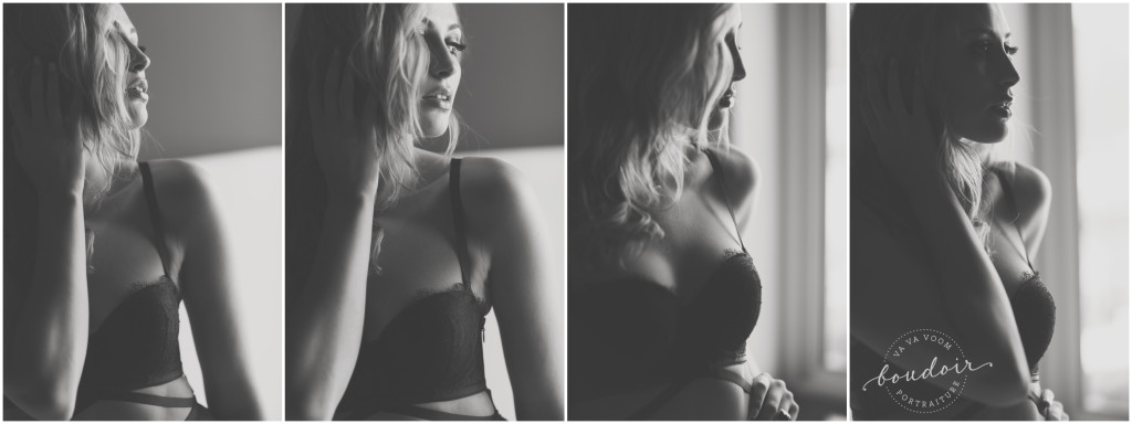 Sexy Black White Boudoir | Copyright: VaVa Voom Boudoir